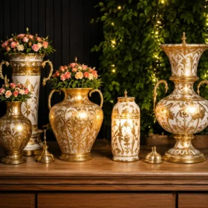 Royal Gold Decorative Pot Set